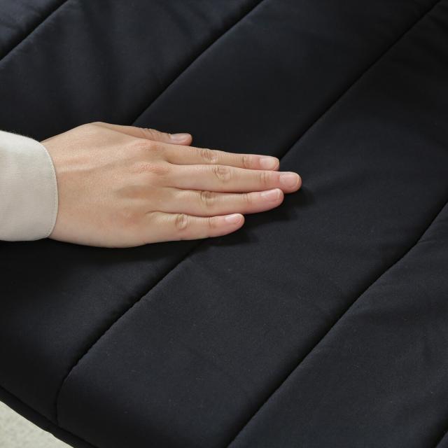 不二貿易 リラックスチェア スリム BK A1041E 【メーカー直送・代引不可・置配不可・配送地域限定】