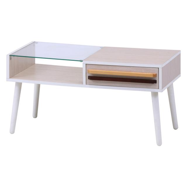 不二貿易 リビングテーブル オスロ WHW HH-8040PG 【メーカー直送・代引不可・置配不可・配送地域限定】の通販は 8,081円