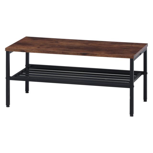 不二貿易 リビングテーブル棚付 ナビア LT81818 【メーカー直送・代引不可・置配不可・配送地域限定】