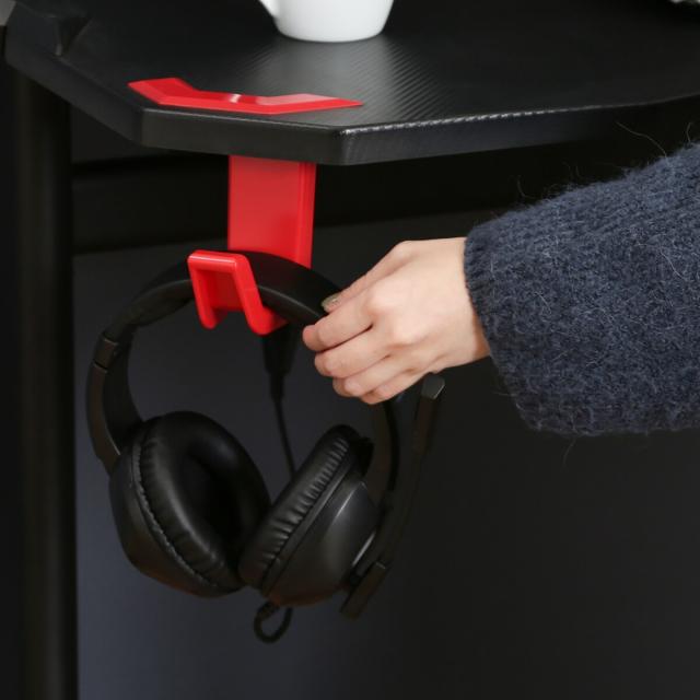 不二貿易 ゲーミングデスク GAMING DESK XeNO ゼノ イージー01 RED AA-1802 【メーカー直送・代引不可・置配不可・配送地域限定】