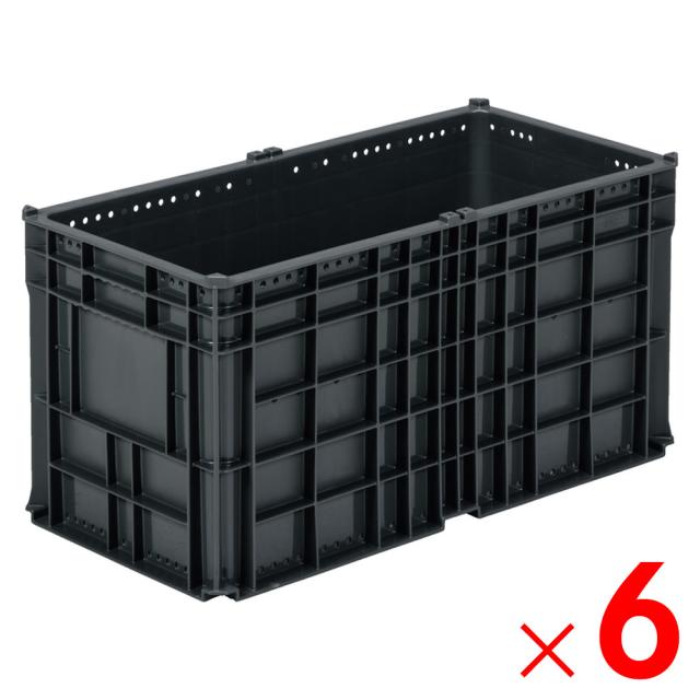 【法人限定】サンコー サンテナー B#60S-4 グレー 103451-00 ×6個 セット販売 【メーカー直送・代引不可・置配不可】の通販は