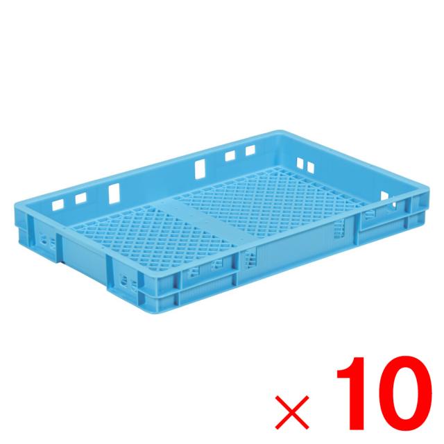 【法人限定】サンコー サンテナー B#11TF ライトブルー 101157-00 ×10個 セット販売 【メーカー直送・代引不可・置配不可】