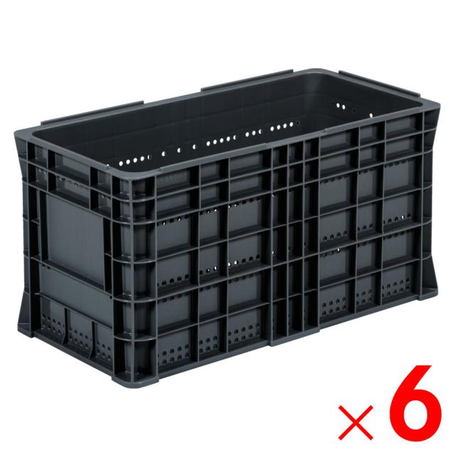 【法人限定】サンコー サンテナー B#60F-2 グレー 105200-00 ×6個 セット販売 【メーカー直送・代引不可・置配不可】の通販は