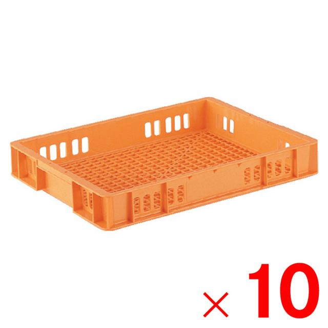 【法人限定】サンコー サンテナー B#10 オレンジ 101003-00 ×10個 セット販売 【メーカー直送・代引不可・置配不可】