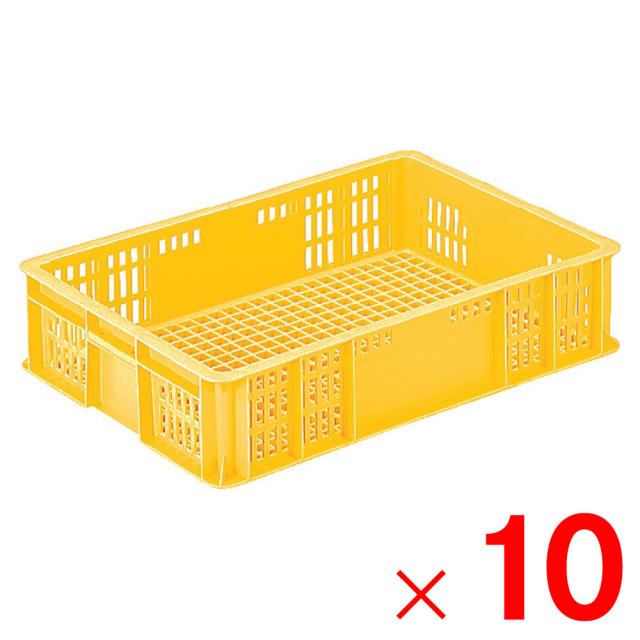 【法人限定】サンコー サンテナー B#23W イエロー 102350-00 ×10個 セット販売 【メーカー直送・代引不可・置配不可】の通販は