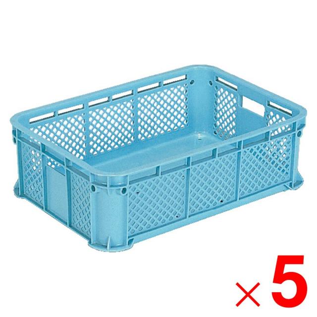 【法人限定】サンコー サンテナー B#42 ライトブルー 104300-00 ×5個 セット販売 【メーカー直送・代引不可・置配不可】