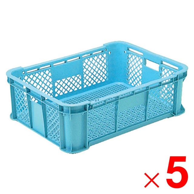 【法人限定】サンコー サンテナー B#40-1F ライトブルー 104616-00 ×5個 セット販売 【メーカー直送・代引不可・置配不可】