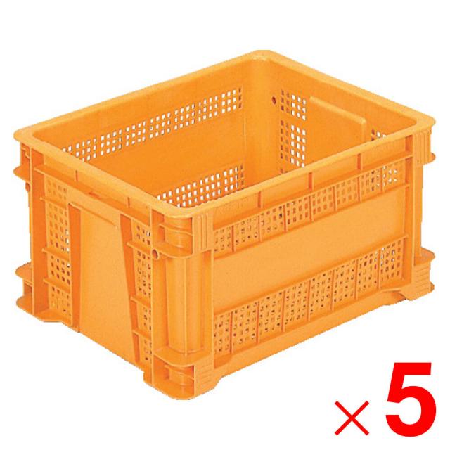 【法人限定】サンコー サンテナー B#29 網目  オレンジ 102901-00 ×5個 セット販売 【メーカー直送・代引不可・置配不可】