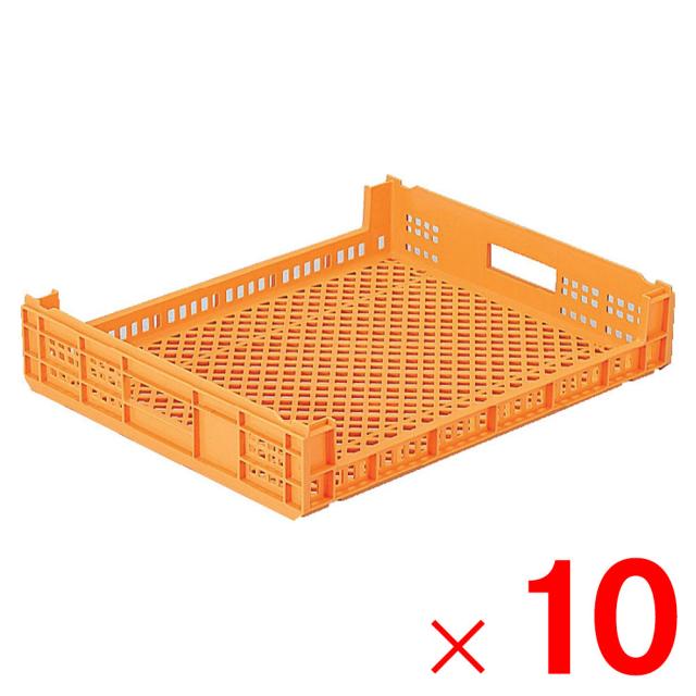 【法人限定】サンコー サンテナー D#35 オレンジ 103503-00 ×10個 セット販売 【メーカー直送・代引不可・置配不可】の通販は