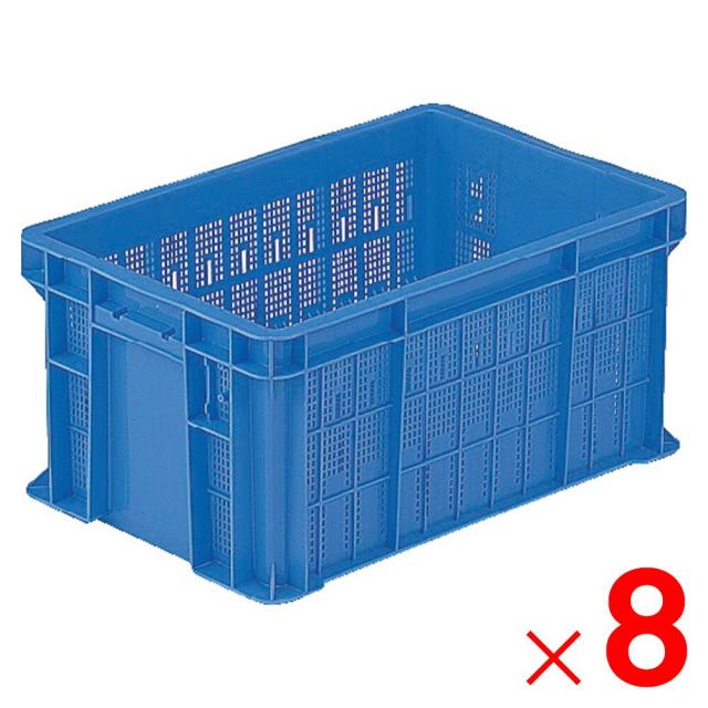 【法人限定】サンコー サンテナー B#39S ブルー 103902-00 ×8個 セット販売 【メーカー直送・代引不可・置配不可】