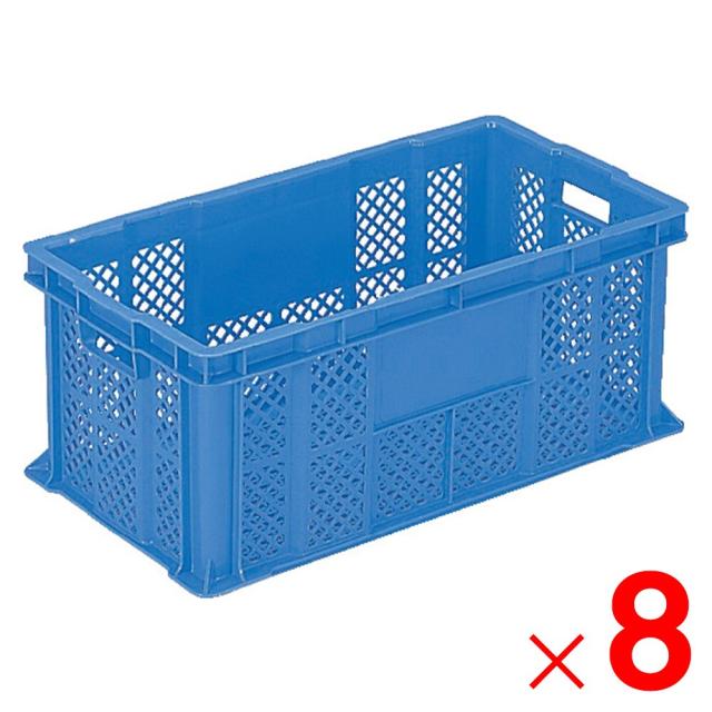 【法人限定】サンコー サンテナー B#45-3 ブルー 104901-00 ×8個 セット販売 【メーカー直送・代引不可・置配不可】の通販は