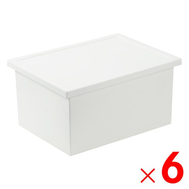 JEJアステージ 収納ケース ファボーレヌーヴォボックス M ホワイト ×6個 ケース販売の通販は 6,192円