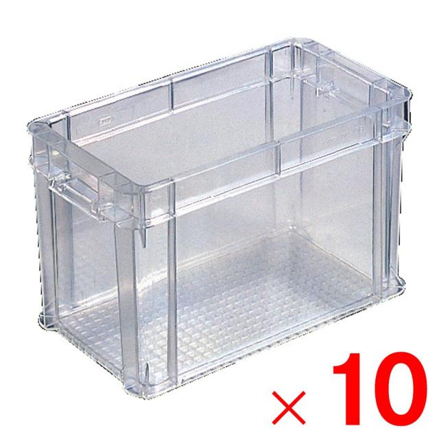 【法人限定】サンコー サンボックス #10B クリスタル 透明 201418-00 ×10個 セット販売 【メーカー直送・代引不可・置配不可】