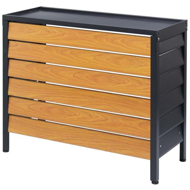 アズワン モバイルイージーカート（トールタイプ／ワイド32）グレー 4