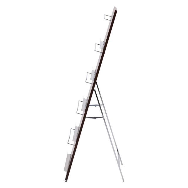 不二貿易 ウッドマガジンラック デコール 5段 ワイド HGL-5814