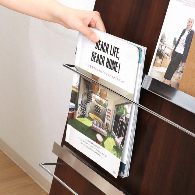 不二貿易 ウッドマガジンラック デコール 5段 ワイド HGL-5814 不二貿易 ウッドマガジンラック デコール 5段 ワイド HGL-5814