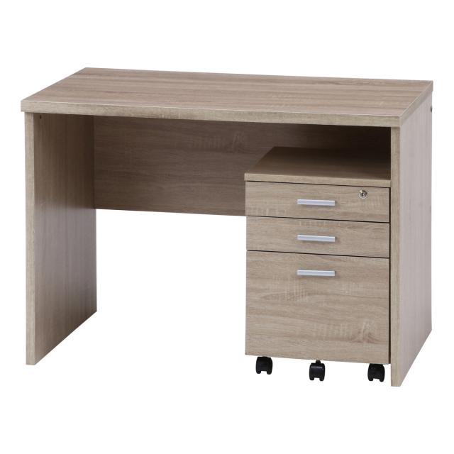 不二貿易 デスク2点セット ホワイトオーク 【メーカー直送・代引不可・置配不可・配送地域限定】の通販は