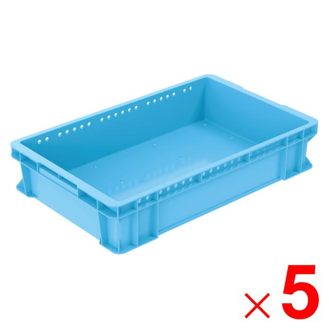 【法人限定】サンコー サンボックス #25C-B 水抜き孔有 ライトブルー 202780-00 ×5個 セット販売 【メーカー直送・代引不可・置配不可】