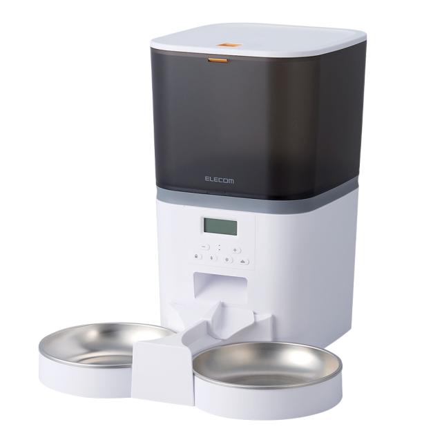 MOFMORE 自動給餌器 2容器 ホワイト 快適・安心なペット用品の通販なら