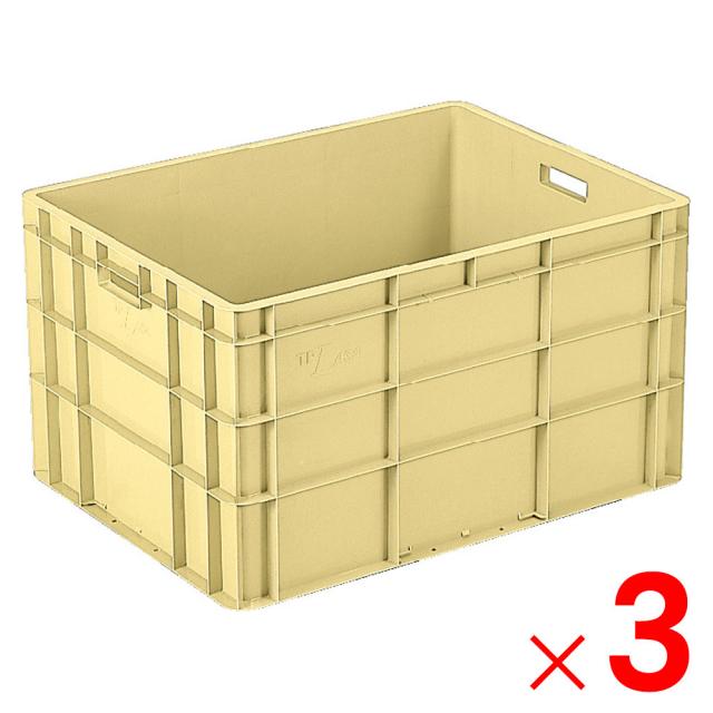 【法人限定】サンコー サンボックス TP464L クリーム 210800-00 ×3個 セット販売 【メーカー直送・代引不可・置配不可】その他収納用品