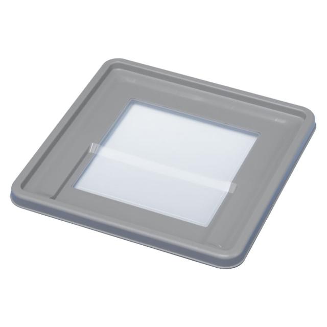 【法人限定】サンコー サンボックス TP330 フタウィンドウ ライトグレー/透明 702456-00 ×20個 セット販売 【メーカー直送・代引不可・置配不可】_1