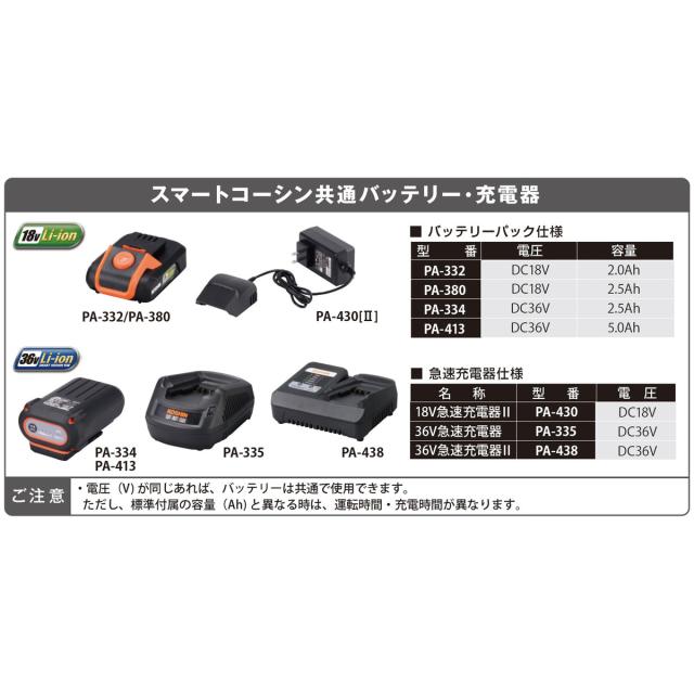 工進 【バッテリー2個付き】充電式草刈機 18V 2.5Ah Uハンドル スマートシリーズ 刈払機 コードレス SBC-1825B-AAD_6