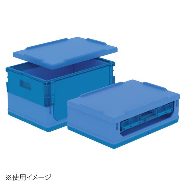 【法人限定】サンコー コールドオリコン 保冷専用オリコン EP34B ブルー/ブルー 561130-00 ×3個 セット販売 【メーカー直送・代引不可・置配不可】_1