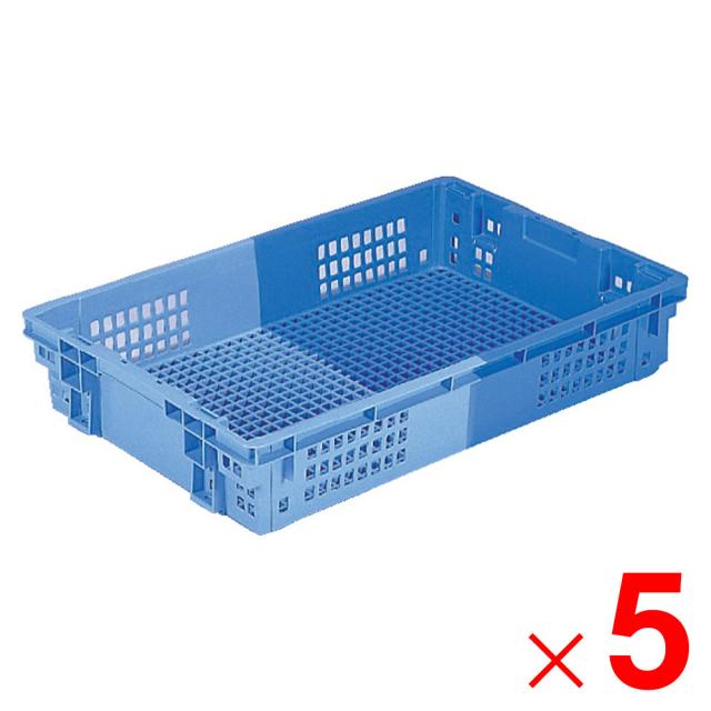 【法人限定】サンコー SNコンテナー C#32 ブルー/ライトブルー 103202-00 ×5個 セット販売 【メーカー直送・代引不可・置配不可】の通販は