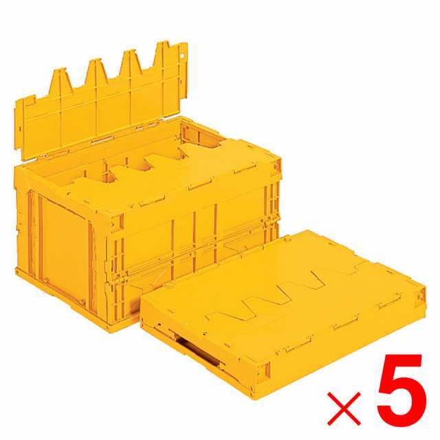 【法人限定】サンコー サンクレットオリコン 40B 底面嵌合突起有 イエロー 551210-00 ×5個 セット販売 【メーカー直送・代引不可】