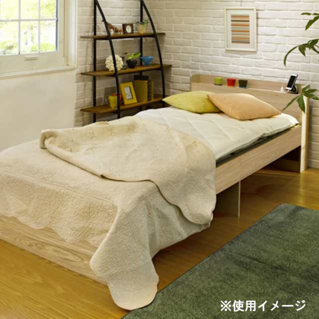 大島屋 畳ベッド 宮付き シングル ナチュラル 【メーカー直送・代引不可・置配不可・配送地域限定】の通販は