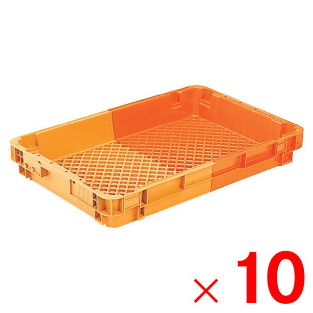 【法人限定】サンコー SNコンテナー C#19TA オレンジ/オレンジ 101955-00 ×10個 セット販売 【メーカー直送・代引不可・置配不可】