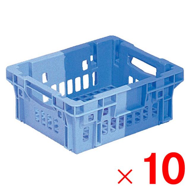 【法人限定】サンコー SNコンテナー C#7 ブルー/ライトブルー 200754-00 ×10個 セット販売 【メーカー直送・代引不可・置配不可】