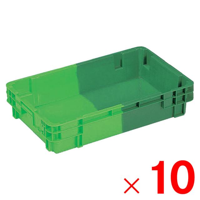 【法人限定】サンコー SNコンテナー B#19KS グリーン/グリーン 201988-00 ×10個 セット販売 【メーカー直送・代引不可・置配不可】の通販は