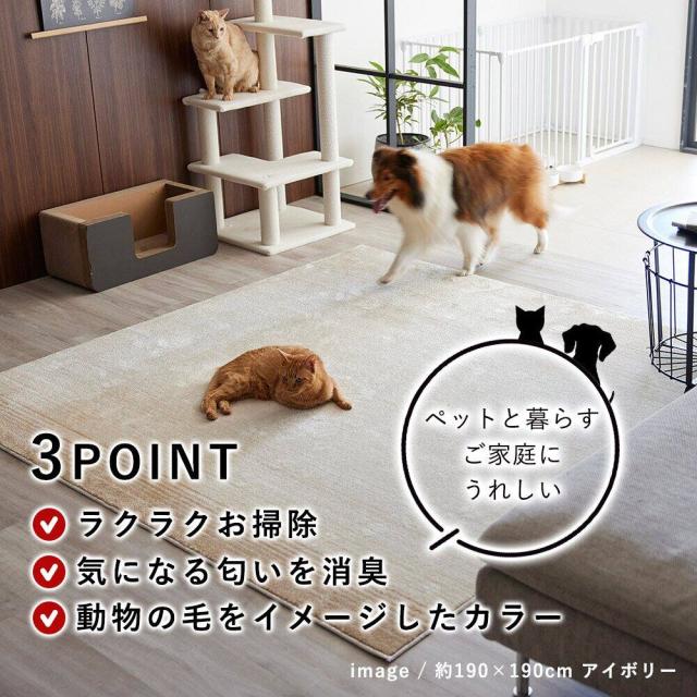 スミノエ ラグマット マール2 130×190cm ダークグレー 【メーカー直送・代引不可・置配不可】_1