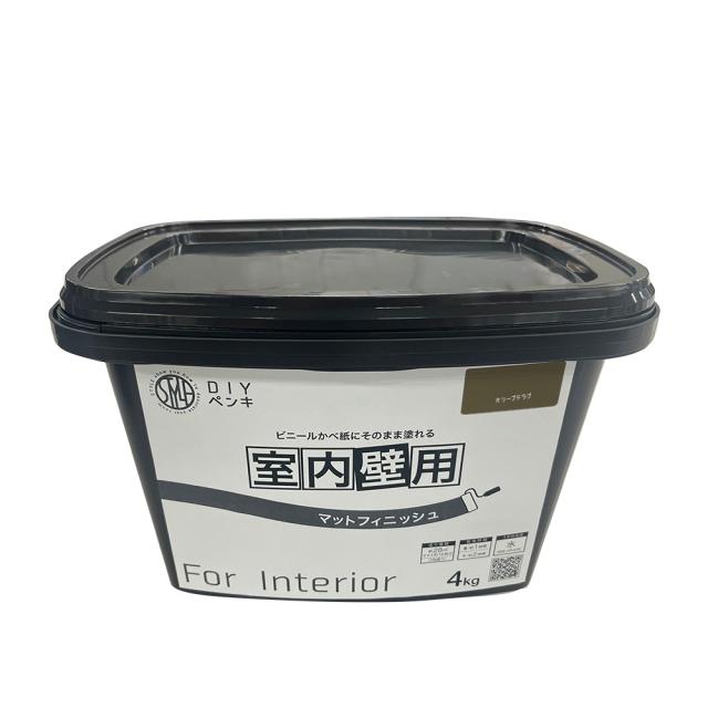 ニッペホームプロダクツ STYLE DIYペンキ マットフィニッシュ 室内壁用 4kg オリーブドラブの通販は 5,243円