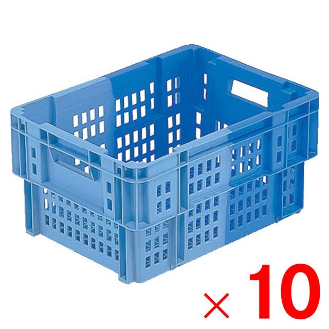 【法人限定】サンコー SNコンテナー C#26K ブルー/ライトブルー 102452-00 &times;10個 セット販売 【メーカー直送・代引不可・置配不可】