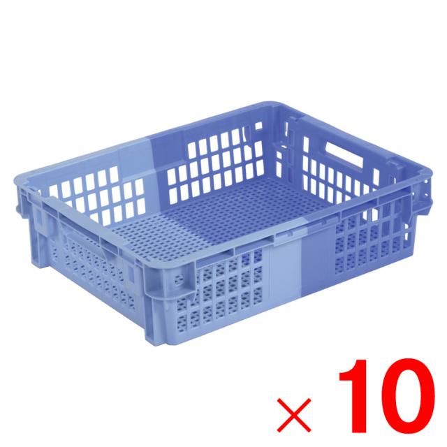 【法人限定】サンコー SNコンテナー C#29T ブルー/ライトブルー 102907-00 ×10個 セット販売 【メーカー直送・代引不可・置配不可】