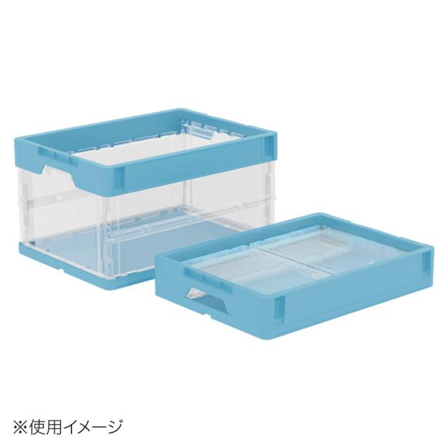 【法人限定】サンコー オリコン P28B-B 透明/ライトブルー 560920-00 ×10個 セット販売 【メーカー直送・代引不可・置配不可】の通販は