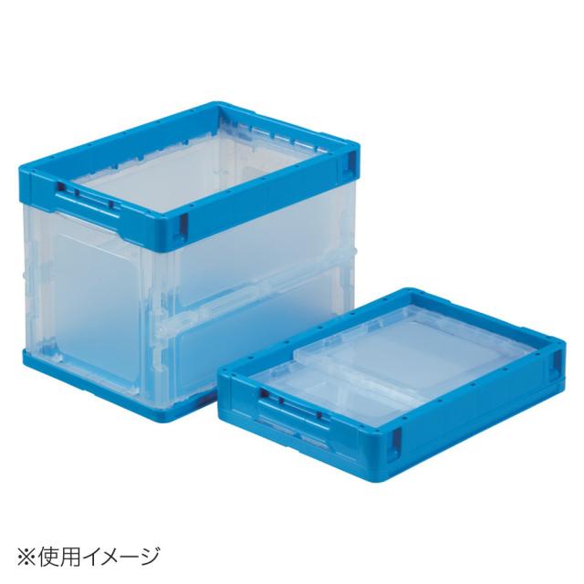 【法人限定】サンコー ペタンコ O-20B 透明/ブルー 558690-00 ×10個 セット販売 【メーカー直送・代引不可・置配不可】_1