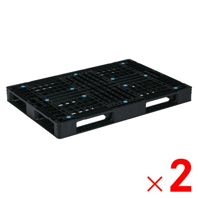 【法人限定】サンコー パレット D4-1309 再生ブラック 811700-00 ×2個 セット販売 【メーカー直送・代引不可・置配不可】