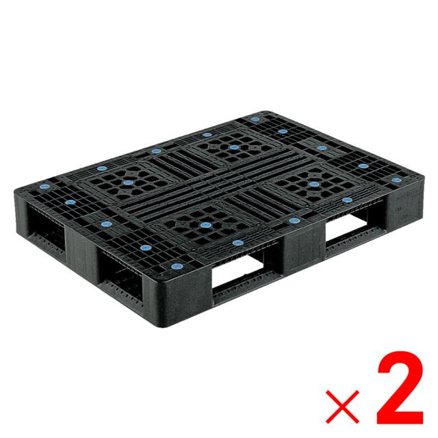 【法人限定】サンコー パレット D4-811 再生ブラック 808801-00 ×2個 セット販売 【メーカー直送・代引不可・置配不可】の通販は 25,498円