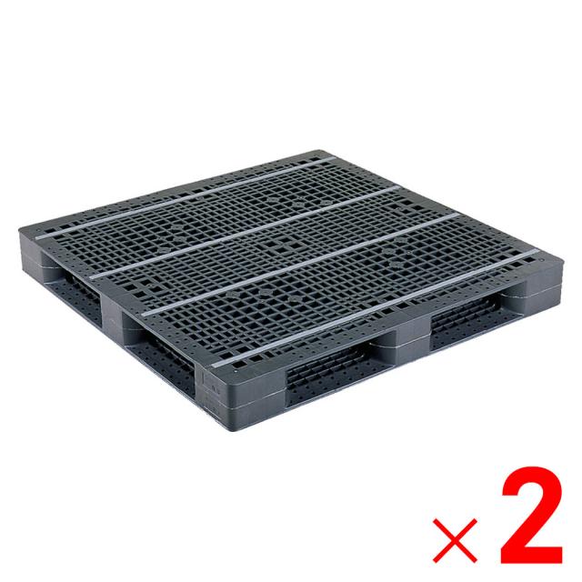 【法人限定】サンコー パレット D4-1313 グレー 816903-01 ×2個 セット販売 【メーカー直送・代引不可・置配不可】の通販は