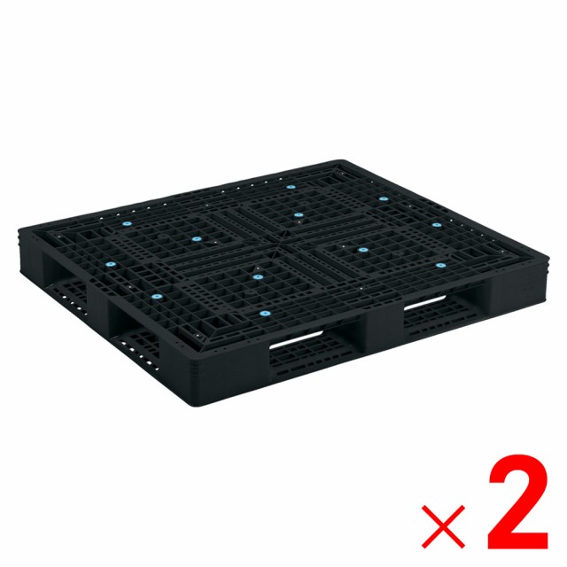 【法人限定】サンコー パレット D4-115135 再生ブラック 816909-00 ×2個 セット販売 【メーカー直送・代引不可・置配不可】の通販は