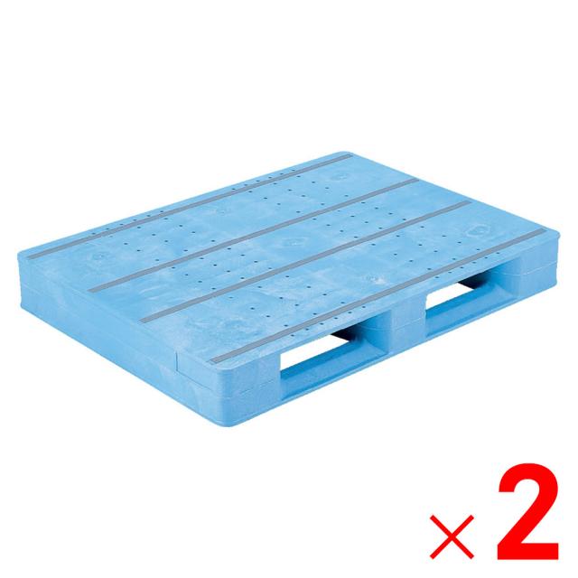 【法人限定】サンコー パレット D2-811F ライトブルー 808808-01 ×2個 セット販売 【メーカー直送・代引不可・置配不可】