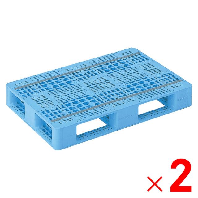 【法人限定】サンコー パレット D4-068100 ライトブルー 806802-01 ×2個 セット販売 【メーカー直送・代引不可・置配不可】