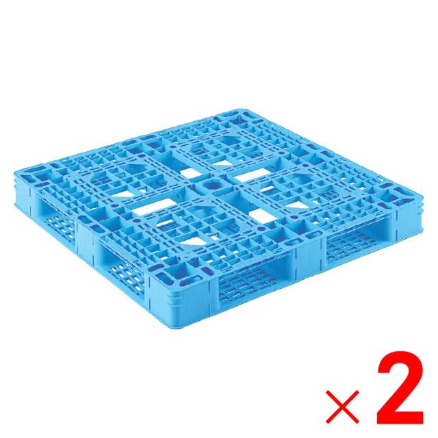 【法人限定】サンコー パレット D4-1111-8 ライトブルー 812202-00 ×2個 セット販売 【メーカー直送・代引不可・置配不可】
