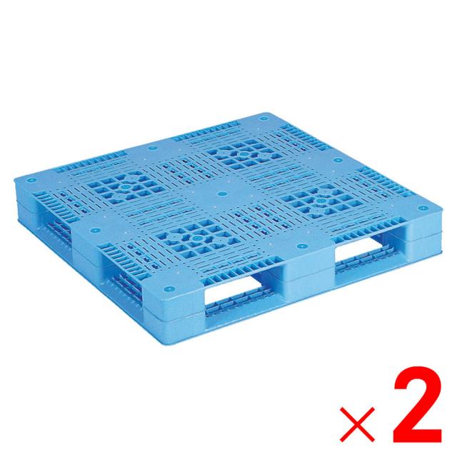 【法人限定】サンコー パレット D4-1010 ライトブルー 812018-01 ×2個 セット販売 【メーカー直送・代引不可・置配不可】の通販は