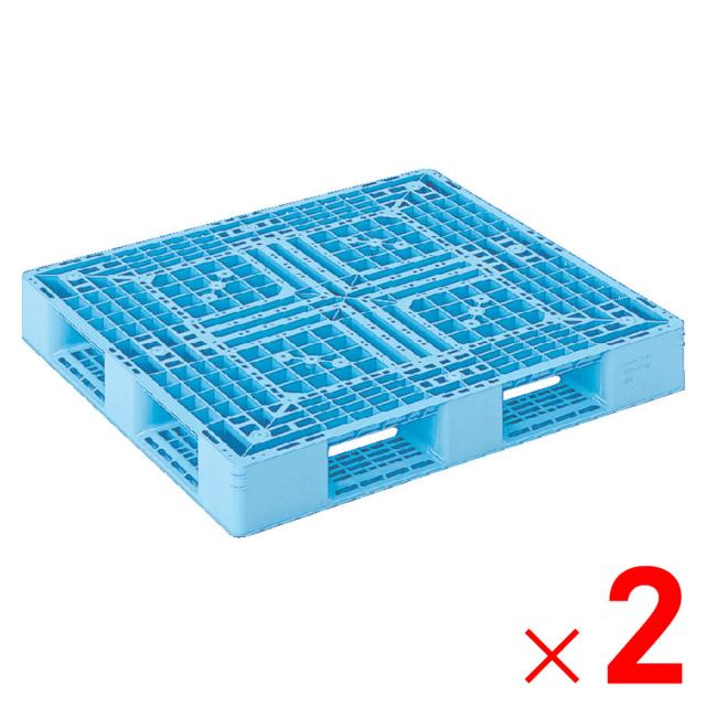【法人限定】サンコー パレット D4-1112-3 ライトブルー 815406-00 ×2個 セット販売 【メーカー直送・代引不可・置配不可】