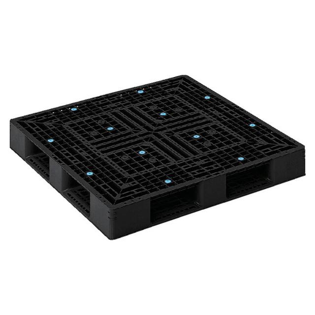 【法人限定】サンコー パレット D4-1212-2 再生ブラック 814436-00 ×2個 セット販売 【メーカー直送・代引不可・置配不可】_1