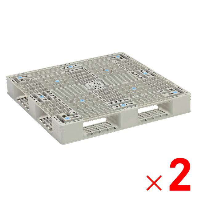 【法人限定】サンコー パレット GT-1111D4-2 Aグレー 845002-00 ×2個 セット販売 【メーカー直送・代引不可・置配不可】 33,893円